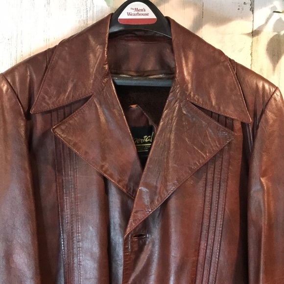Vintage Imperial Leather Jacket Coat - Picture 2 of 14